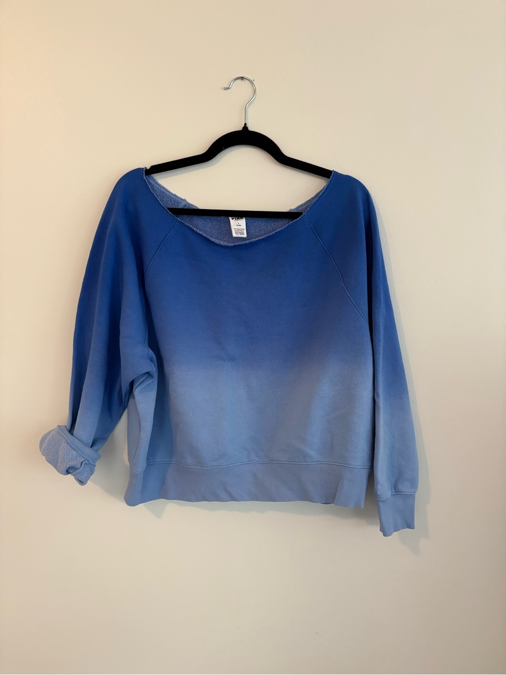 Victoria’s Secret Pink blue ombré sweatshirt